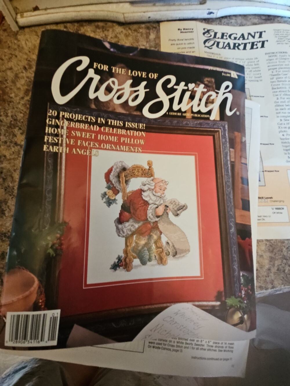 FOR THE LOVE OF CROSS STITCH - JANUARY 1998 - Christmas - 20 Projects